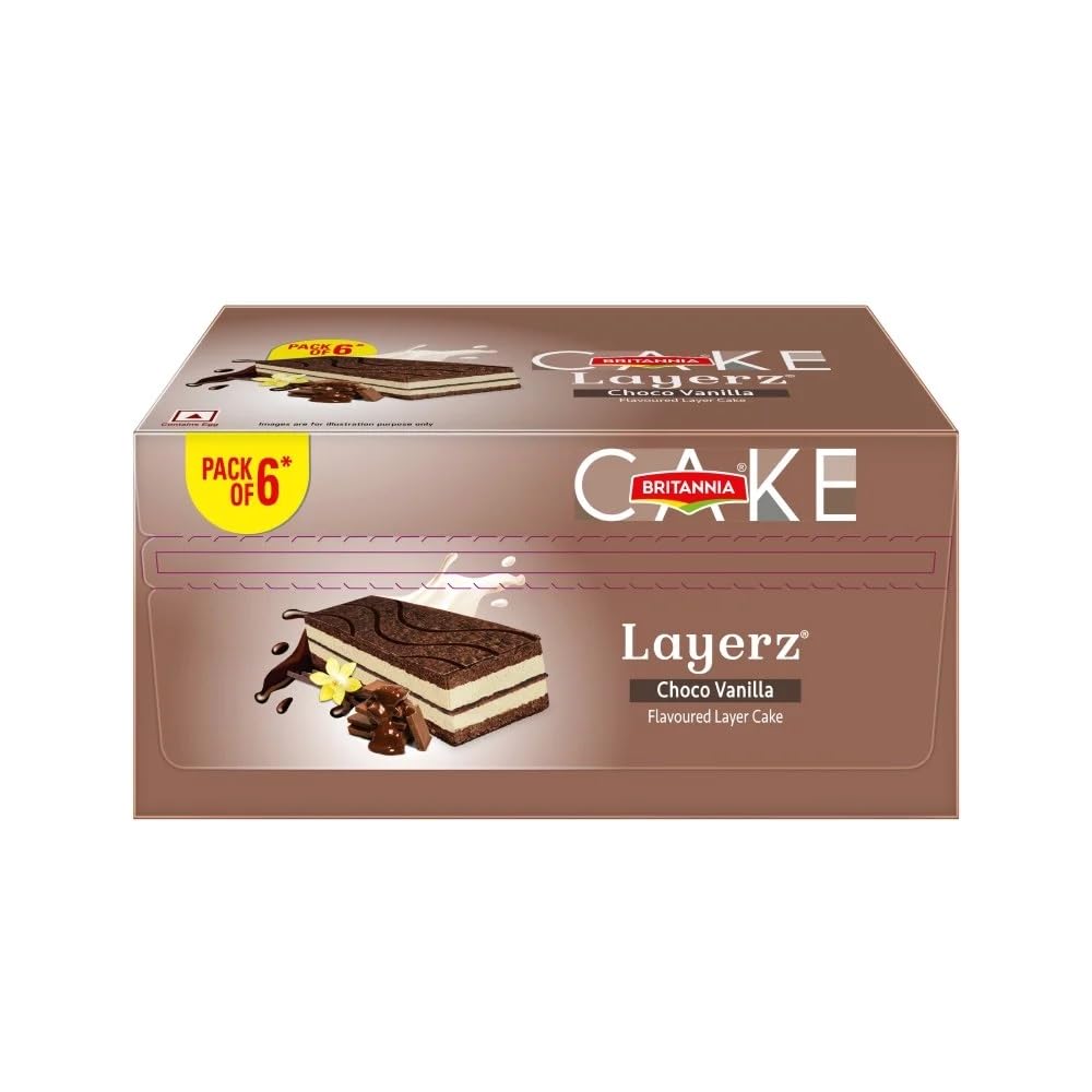 Britannia Layerz Cake, Choco Vanilla, 144 gm : Amazon.in: Grocery